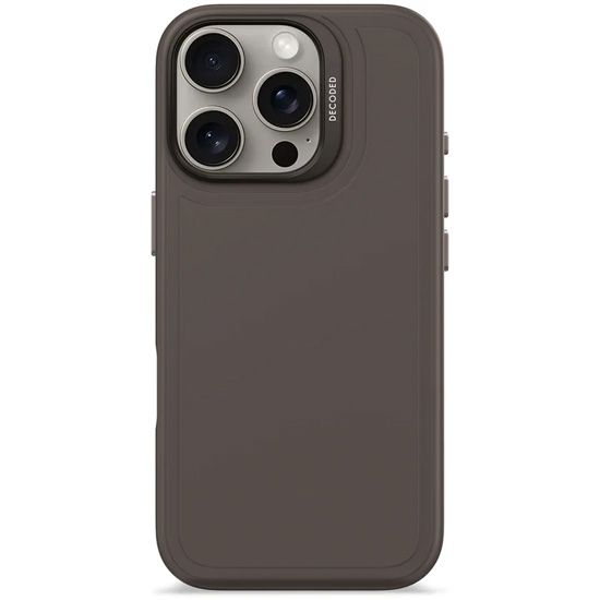 AntiMicrobial Silicone Stacks Case for iPhone 16 Pro Phantom Black - Decoded