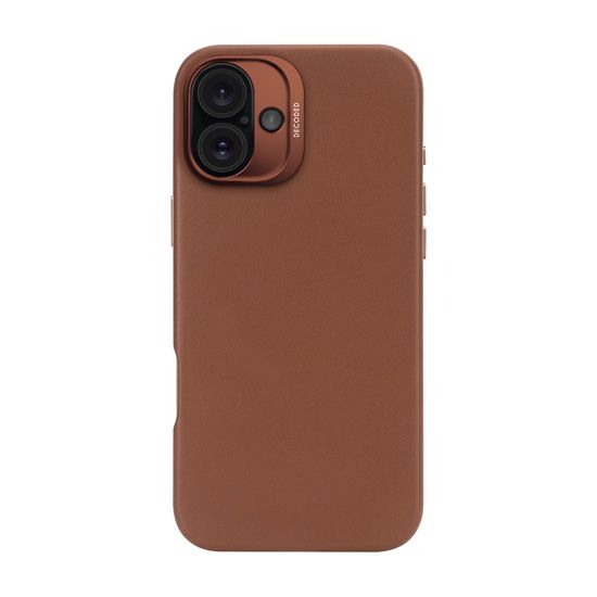 Leather case iPhone 16 Plus Tan - Decoded