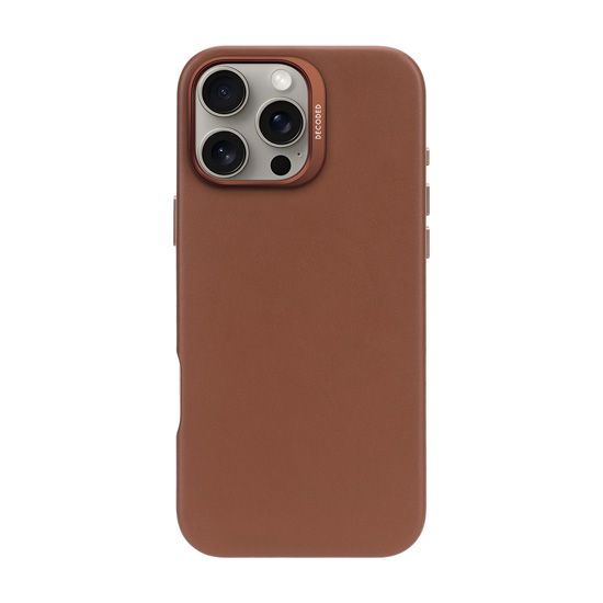 Leather case iPhone 16 Pro Max Tan - Decoded