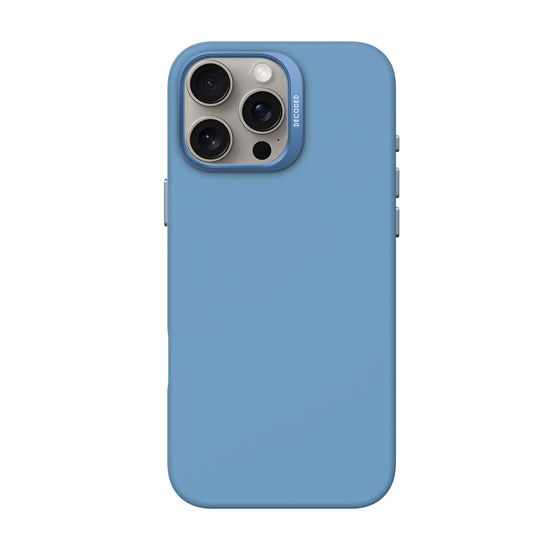 Antimicrobial Silicone MagSafe Case for iPhone 16 Pro Max Air Blue - Decoded