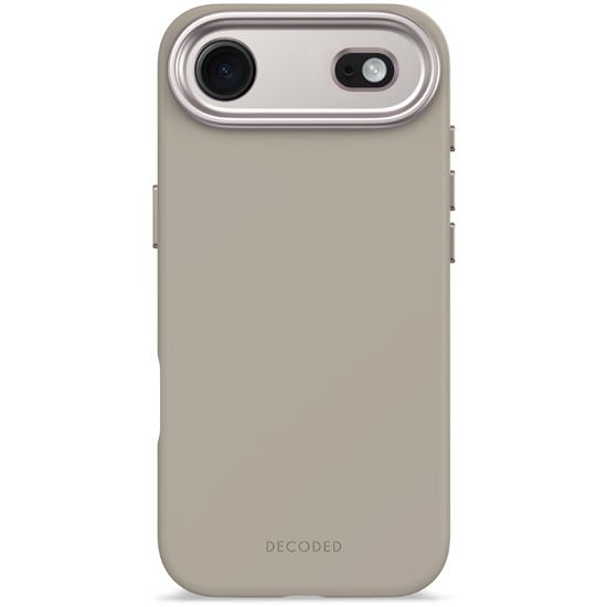 Antimicrobial Silicone MagSafe Case for iPhone 17 Air Soft Taupe - Decoded
