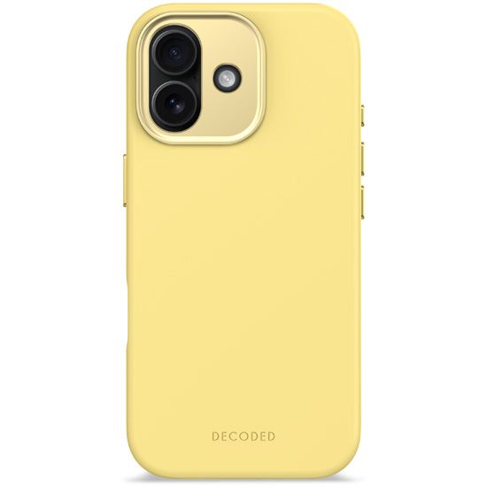 Antimicrobial Silicone MagSafe Case for iPhone 17 Yuma Yellow - Decoded