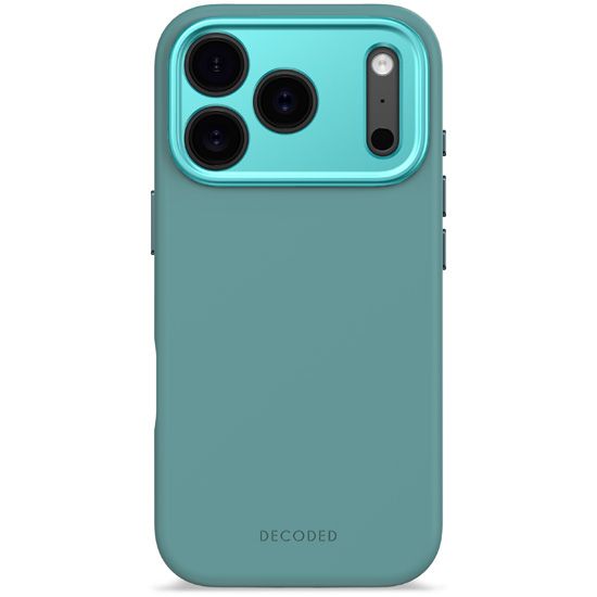 Antimicrobial Silicone MagSafe Case for iPhone 17 Pro Retro Blue - Decoded
