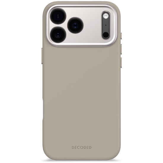 Antimicrobial Silicone MagSafe Case for iPhone 17 Pro Max Soft Taupe - Decoded