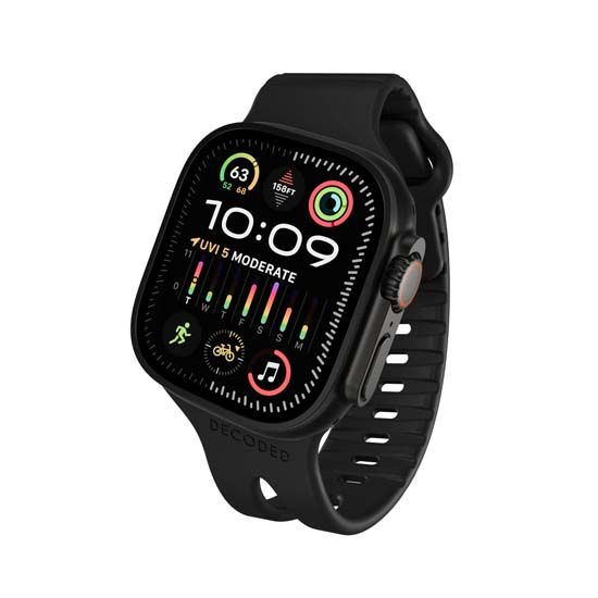 Ares Loop Silicone Watch Band 40/42mm Black - Decoded