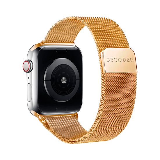 Milan Traction strap V2 Shiny Gold 45MM - Decoded