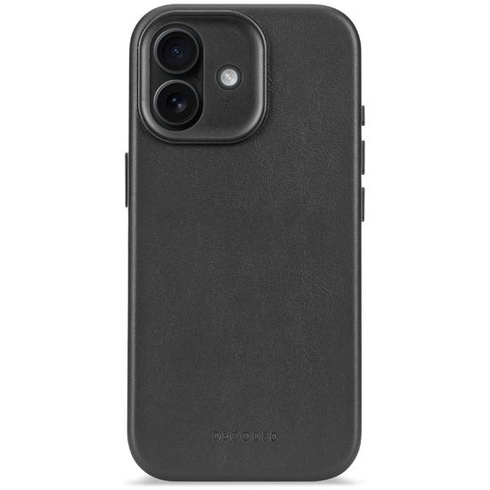 Leather case iPhone 17 Black - Decoded
