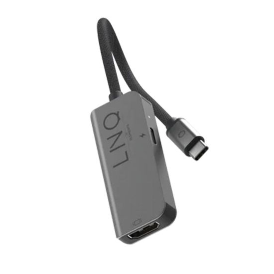 HDMI USB-C 2-in-1 Hub - Grey - Linq