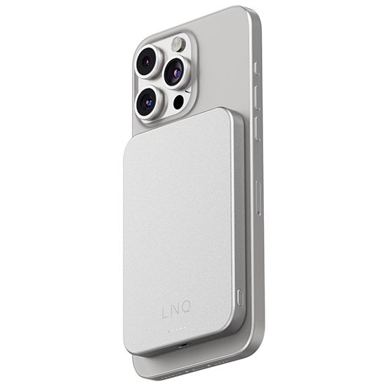 Magnetic Wireless Powerbank 5000mAh Grey - Linq