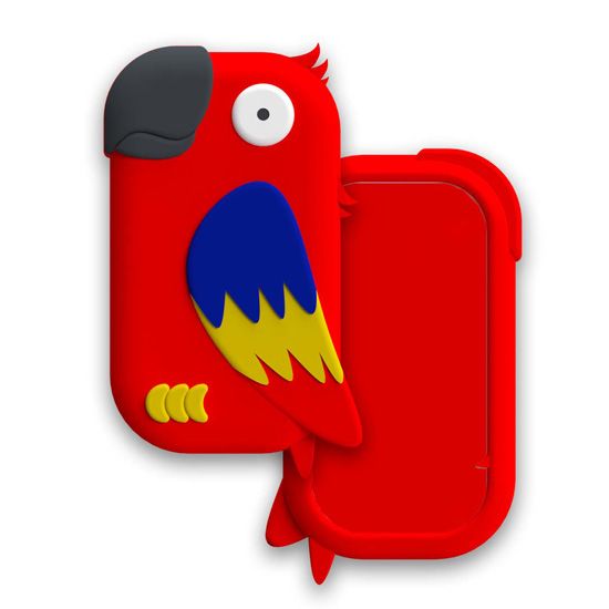 Red parrot case - Money Walkie