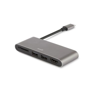 Multimedia Adapter USB-C Gray - Moshi