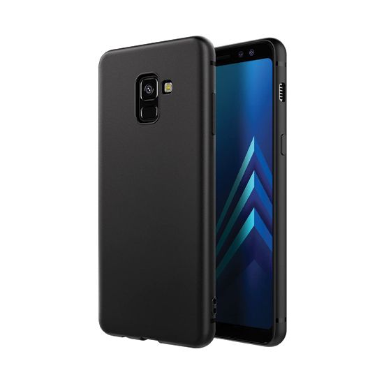 TPU case Samsung A8 Black Polybag - MW for Business