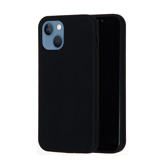 Liquid Silicon case iPhone 13 Black Polybag - MW for Business
