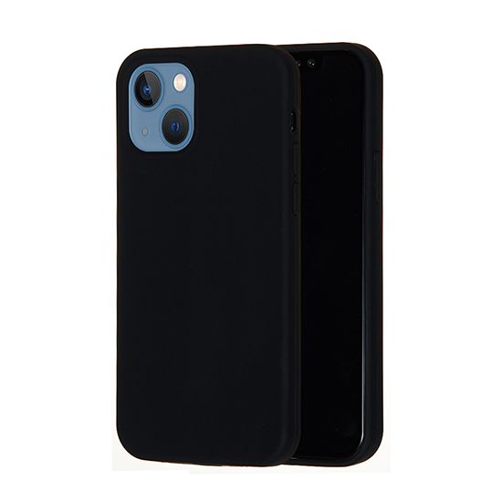Liquid Silicon case iPhone 14 Black Polybag - MW for Business