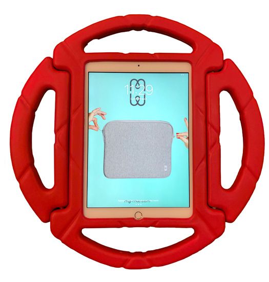 E.V.A. Kids round iPad 9.7 (2017/18 - 5th/6th gen) Red Polybag - MW for Business
