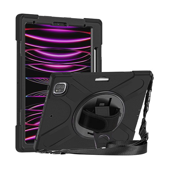 Securit Rotative case iPad Pro 12.9 (2021/22 - 5/6th gen) Noir Polybag - MW for Business