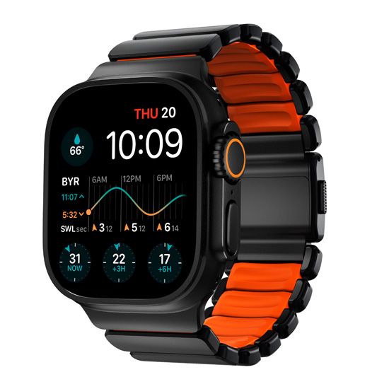 Stratos Band 49mm Black Titanium/Ultra Orange KFM - Nomad
