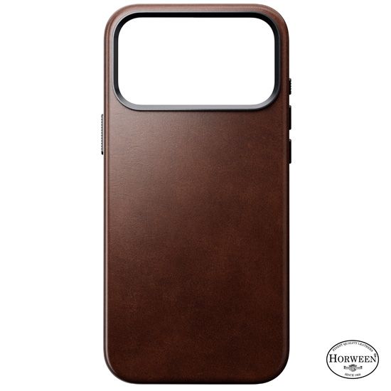 Traditional Horween Leather Case iPhone 17 Pro Max Brown - Nomad