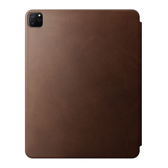 Magnetic Leather Folio iPad Air 13 (2024-M2) iPad Pro 12.9 (6th/5th/4th/3rd gen) Brown - Nomad