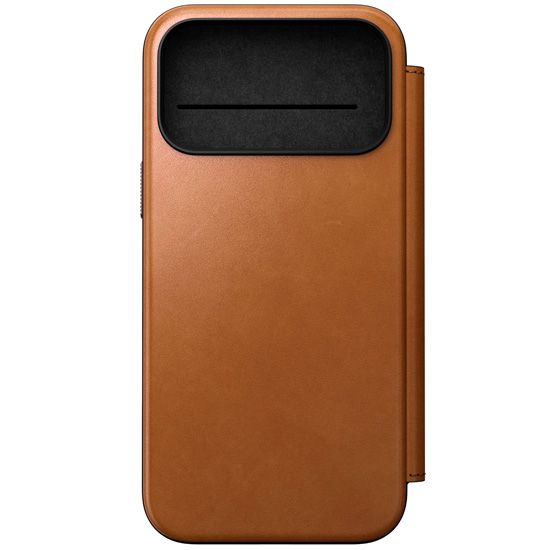 Modern Leather Folio iPhone 17 Pro Max Tan - Nomad