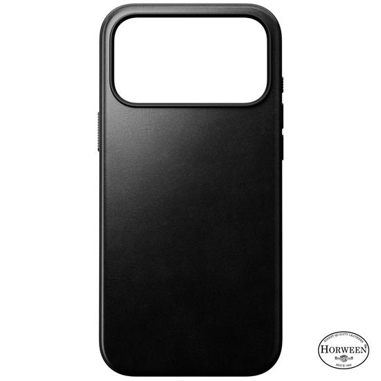 Leather Case Modern Horween iPhone 17 Pro Max Black - Nomad