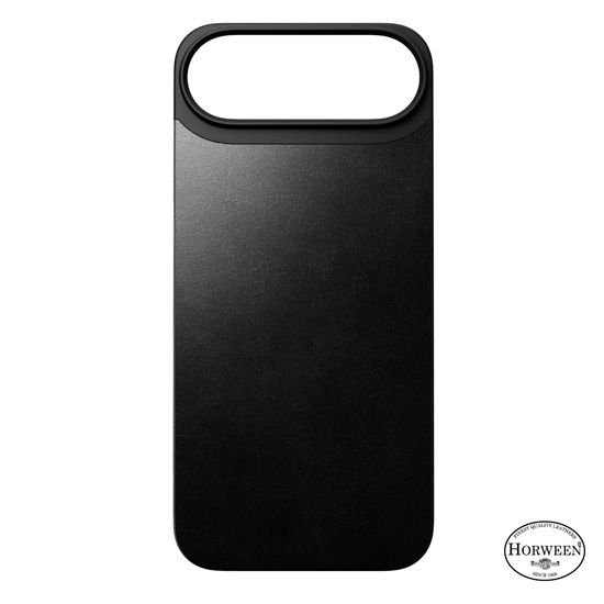 Magnetic Leather Back case Horween iPhone 17 Air Black - Nomad