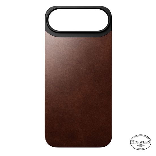 Magnetic Leather Back case Horween iPhone 17 Air Brown - Nomad