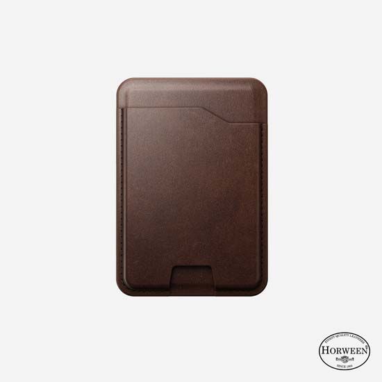 Mag Wallet Horween with Find My Rustic Brown - Nomad