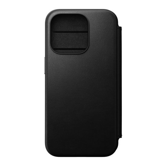 Modern Leather Folio iPhone 15 Pro Black - Nomad