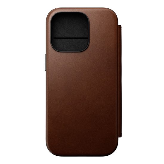 Modern Leather Folio iPhone 16 Pro Brown - Nomad