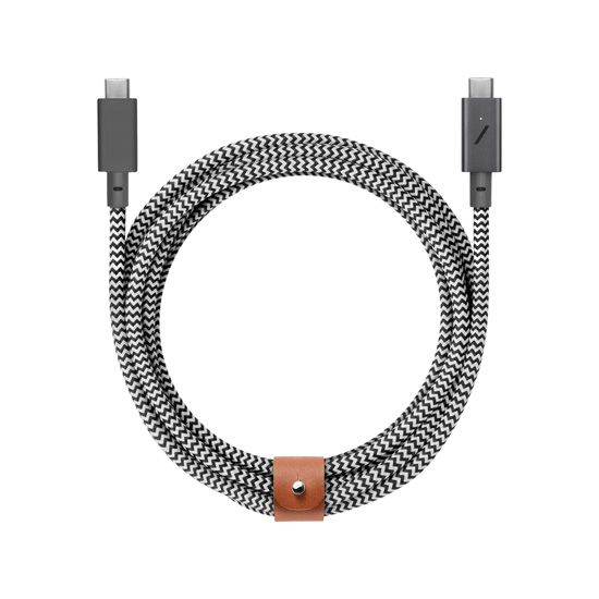 ECO Belt Cable USB-C to USB-C 240W (2.4m) Zebra - Native Union