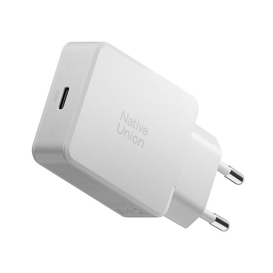 Pocket GaN 65 W USB-C Power adapter White - Native Union
