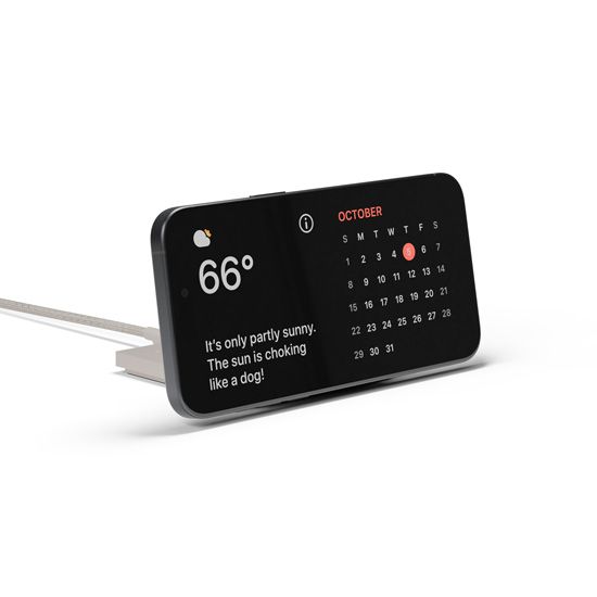 Rise SOLO Qi2 Magnetic Wireless Charger Sandstone