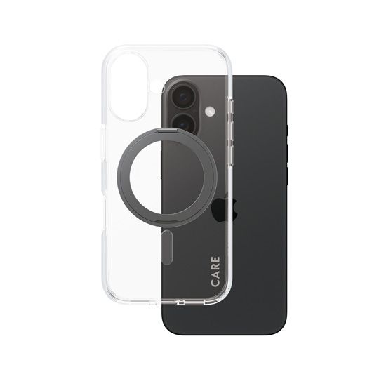 CARE by PanzerGlass® Case Feature Black Kickstand iPhone 16 - PanzerGlass