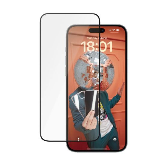 PanzerGlass™ Ceramic Ultra-Wide Fit Screen Protector iPhone 15 Plus - PanzerGlass