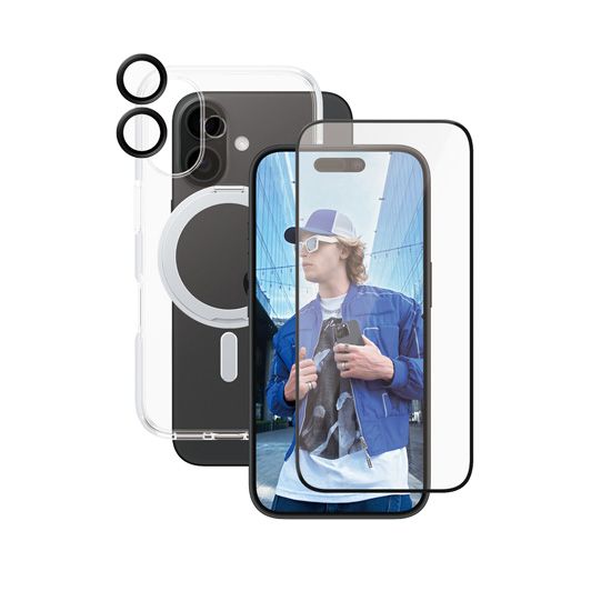 CARE by PanzerGlass® Feature 3-in-1 Ceramic Bundle iPhone 16 - PanzerGlass