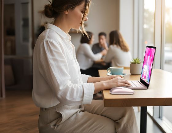Slim EX Wireless Mouse Blush - Satechi