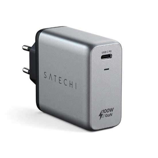 100w USB-C PD wall charger Space Gray - Satechi