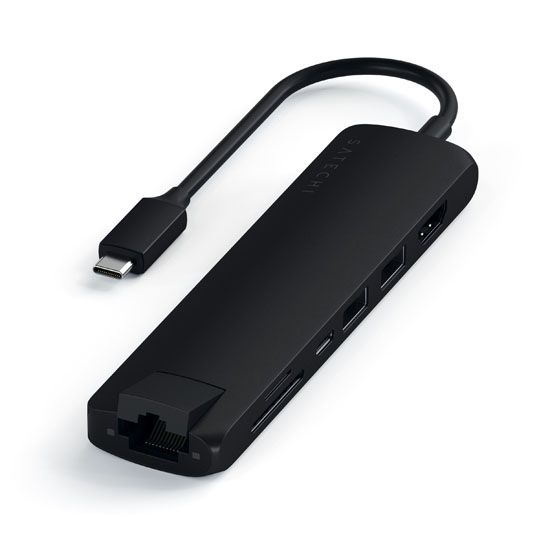 USB-C Slim with Ethernet adapter Black - Satechi
