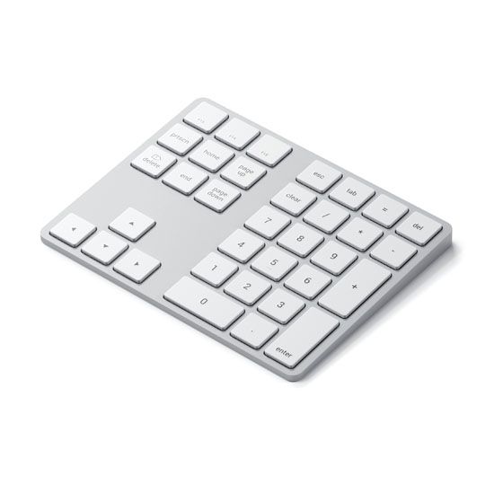 BLUETOOTH EXTENDED KEYPAD SILVER - Satechi
