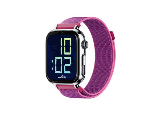 SaveWatch Plus 2 SmartWatch  for kids Silver/Frambuesa - SaveFamily
