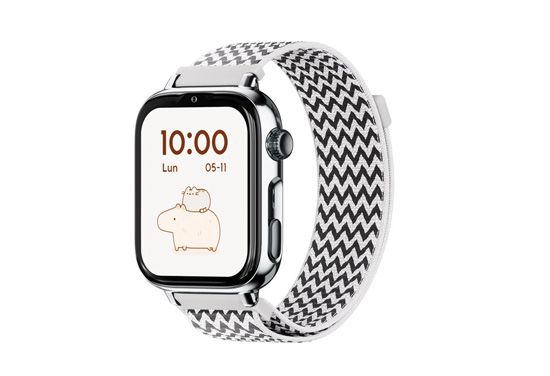 SaveWatch Plus 2 SmartWatch  for kids Silver/Zigzag - SaveFamily