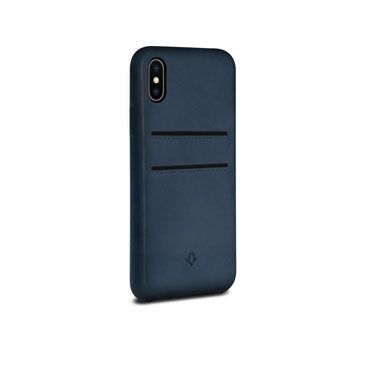Relaxed Leather iPhone X Blue - Twelve South
