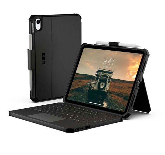 USB-C Keyboard Folio with Trackpad for iPad 11 & 10.9 (2025/2022 – 11th/10th Gen) AZERTY Black - UAG