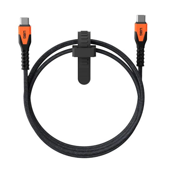 Rugged USB-C to USB-C cable (1,5m) Black/Orange - UAG