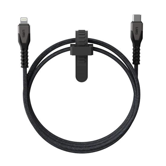 Rugged USB-C to Lightning cable (1,5m) Black/Grey - UAG