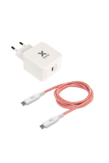 AC Adapter + USB-C PD cable White - Xtorm