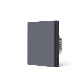 Smart Wall Switch H1 (no neutral, single rocker) Grey