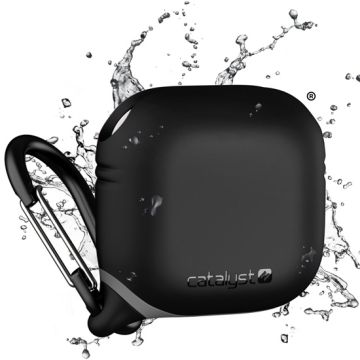 Waterproof Case with Carabiner for AirPods 4 Black