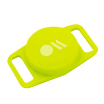 Dog collar mount for Apple Airtags Neon